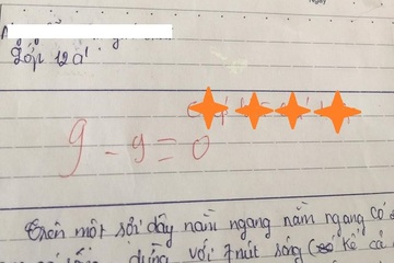 Bài kiểm tra từ 9 tụt về 0 điểm, lời phê của giáo viên khiến học trò ‘xanh mặt’!