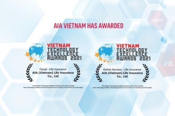 Đột phá trong chuyển đổi số, AIA Việt Nam nhận liền 2 giải thưởng lớn về công nghệ