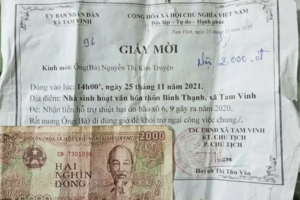 Vụ nhận 2.000 đồng tiền hỗ trợ ở Quảng Nam: Người nhận nói gì?