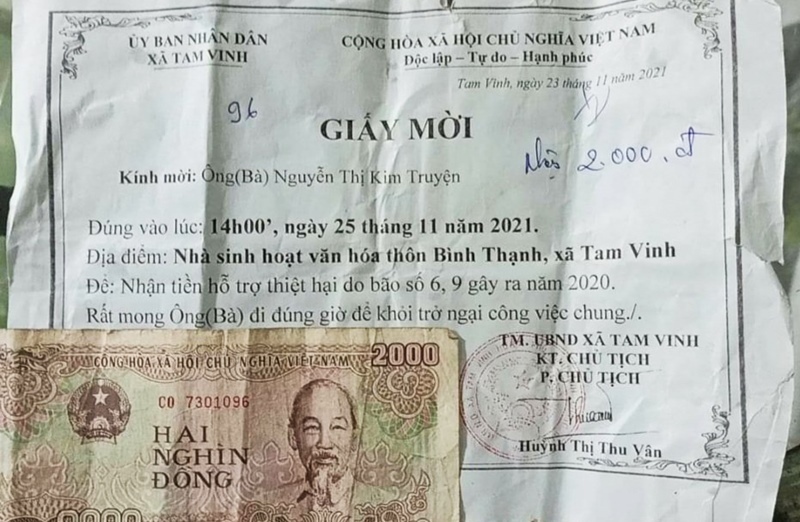 Quảng Nam: Người phụ nữ cất giữ 3.000 đồng tiền hỗ trợ thiên tai để làm… kỷ niệm