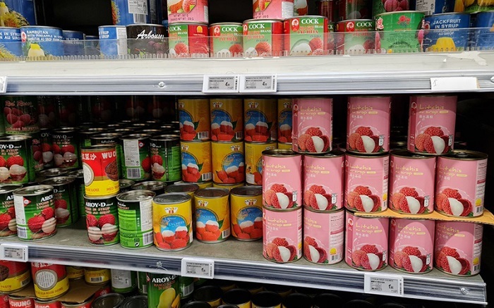 Quả vải đóng hộp của Việt Nam chính thức bán trong siêu thị Pháp
