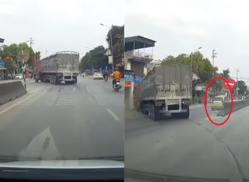 'Cái kết đắng' cho những ô tô con loi choi chạy ẩu định vượt mặt xe tải