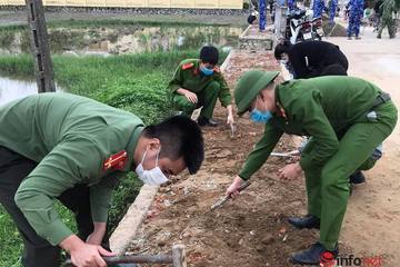 Hà Tĩnh: Lực lượng công an góp hàng nghìn ngày công cùng nhân dân xây dựng NTM