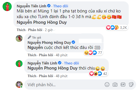 Hồng Duy,Tiến Linh,đội tuyển Việt Nam