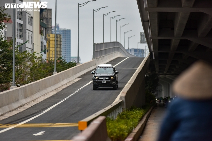 Hà Nội thông xe 6 nhánh đường lên xuống cầu cạn Mai Dịch - Nam Thăng Long