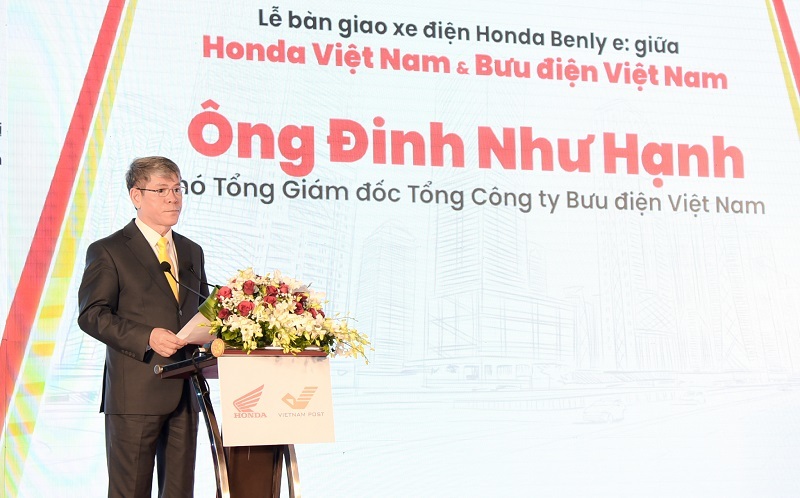 Honda Việt Nam phối hợp Bưu điện Việt Nam thí điểm dự án sử dụng xe điện giao hàng