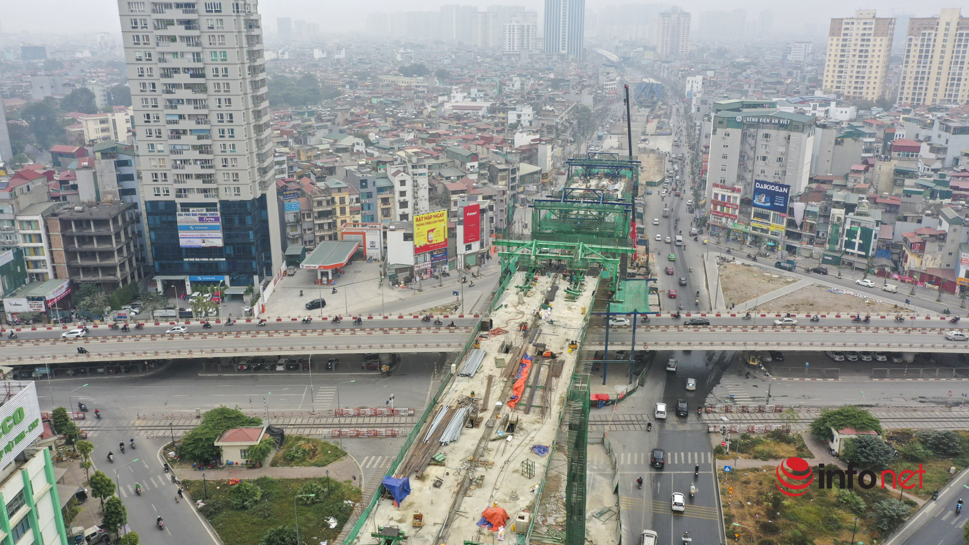 Hà Nội: Cận cảnh cầu vượt cạn Ngã Tư Vọng dài nhất nội đô