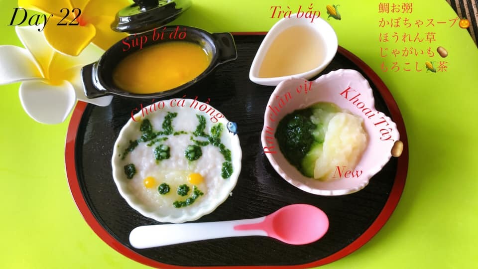 Những bữa ăn dặm đẹp như tranh của mẹ Việt tại Nhật làm cho bé cưng