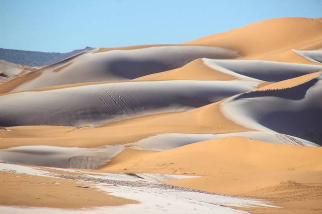 Tuyết rơi nhiều biến sa mạc Sahara thành xứ sở mùa đông - Ảnh 2.