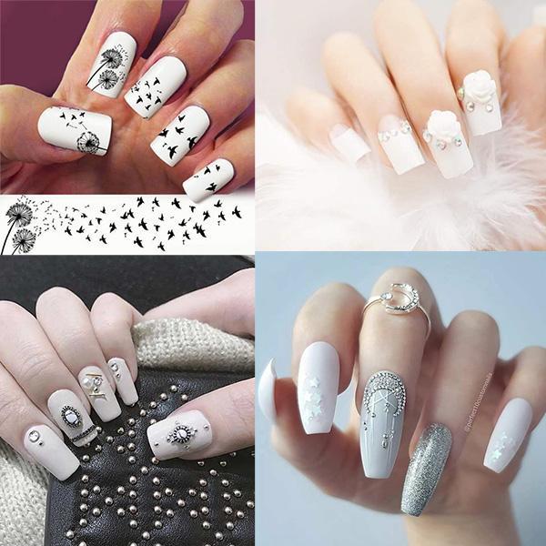Những mẫu nail trắng tuyệt đẹp phù hợp với mọi màu da  IVY moda