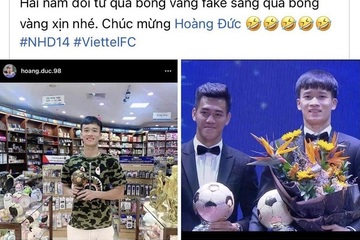Hoàng Đức giành Quả bóng Vàng Việt Nam 2021 nhưng vẫn bị bạn gái Gia Hân ‘dìm hàng’ không thương tiếc!