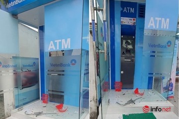 Uống rượu say, người đàn ông đập hỏng máy ATM, gây thiệt hại gần trăm triệu đồng