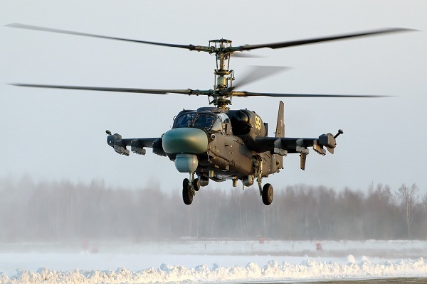 Russian Ka-52 ‘crocodile’ helicopter opened fire in Ukraine