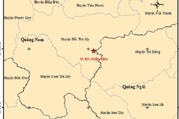 2 trận động đất xảy ra ở Quảng Nam chỉ trong 20 phút