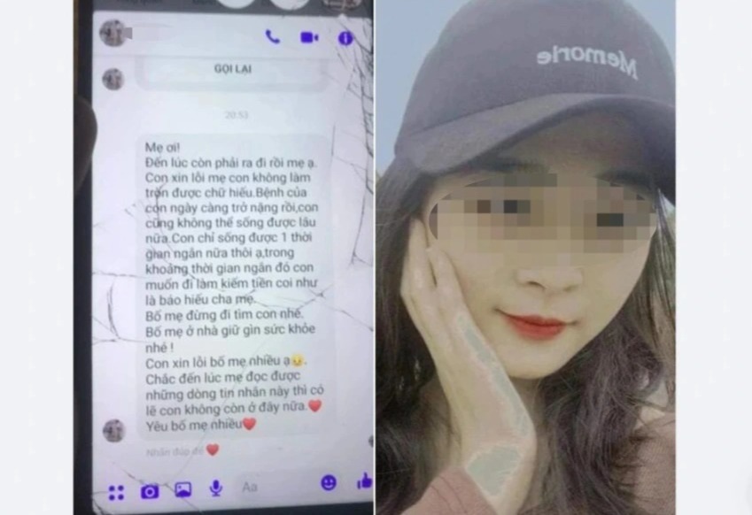 Breaking news about the case of a 10th grade girl in Ha Tinh who left home because of illness, sending her family a heartbreaking message