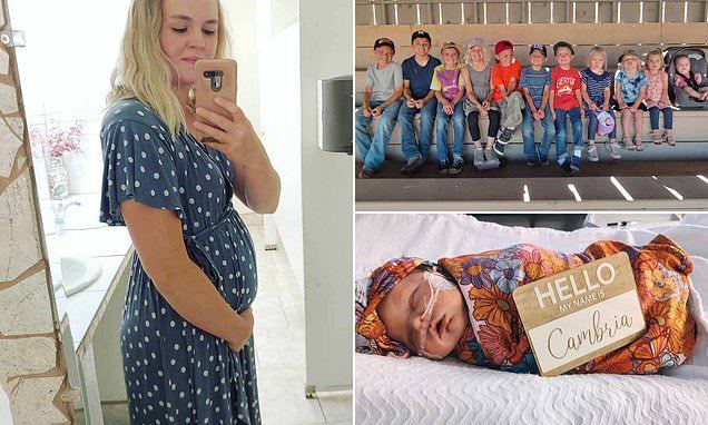 Rare: The 37-year-old woman gave birth to 12 children in 12 years