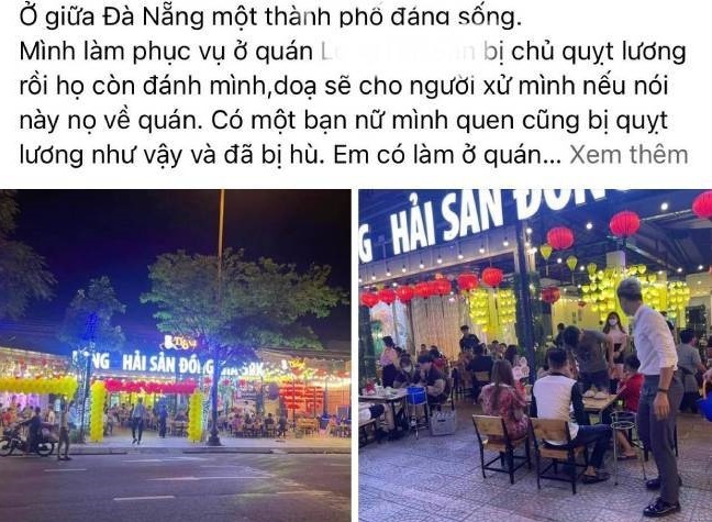 Vụ chủ nhà hàng ở Đà Nẵng bị tố quỵt lương, 'động thủ' với nhân viên: Thừa nhận lúc nóng giận có ra tay, nhân viên nói chỉ cần nhận đủ tiền!