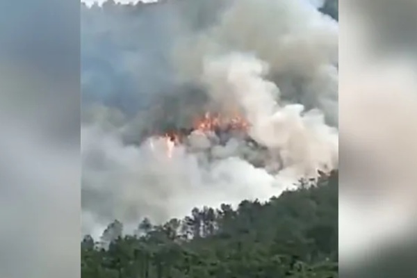 Máy bay Trung Quốc chở 133 hành khách lao xuống núi gây cháy rừng