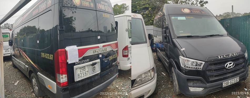 The famous limousine company in Quang Ninh was forced by the bank, and the situation of cars was lined up waiting for liquidation at banks.