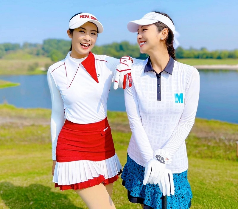 Bored of the noise of the golf course, Miss Ngoc Han switched to jogging?