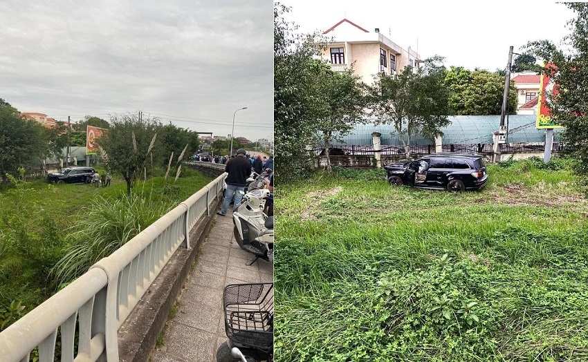 Xe Mẹc GLS húc loạn xị nhà dân rồi điên cuồng lao ra phố gây tai nạn ở Quảng Ninh