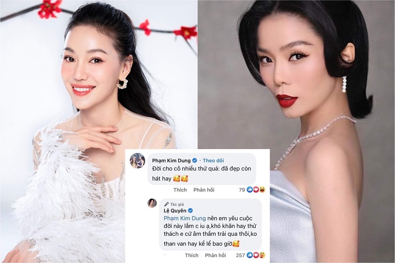 ‘Miss tycoon’ Kim Dung is jealous of Le Quyen’s beauty: ‘Life gives you so many things!’