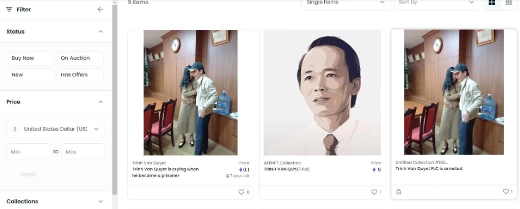 What is NFT that Mr. Trinh Van Quyet's NFT photo sold for nearly 17,000 USD?
