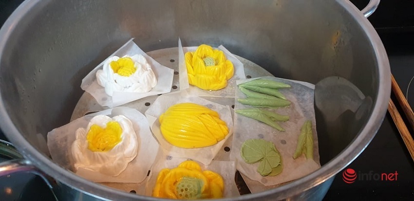 How to make carp lotus flower floating cake to welcome the real Korean New Year 2022