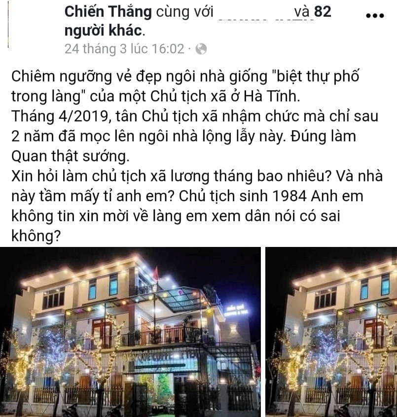 The 'mansion' of a commune chairman in Ha Tinh caused a stir, what did insiders say?
