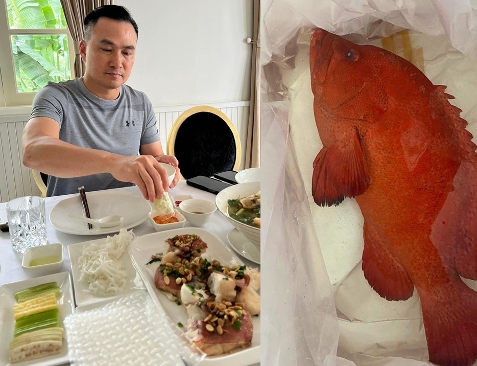 Bữa ăn hoành tráng từ cá mú đỏ của Chi Bảo