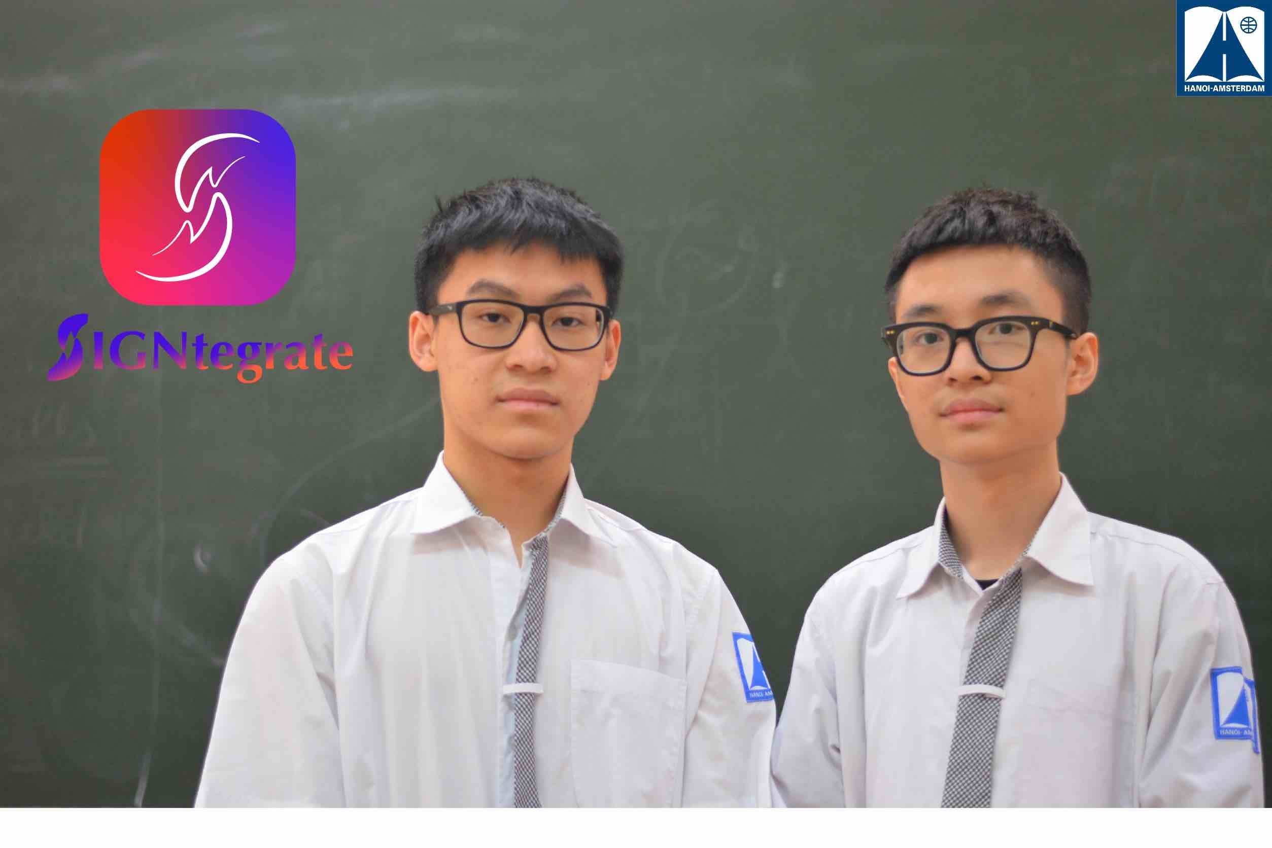 Two Hanoi 11th graders started their careers with a respectable project!