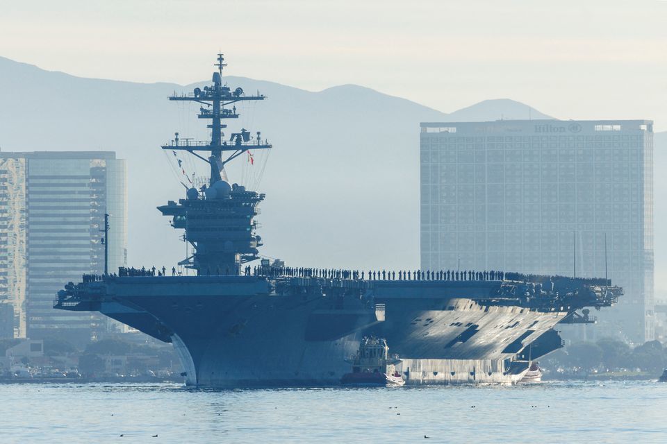 Tàu sân bay Mỹ lần đầu tiên xuất hiện ngoài khơi bán đảo Triều Tiên sau 5 năm