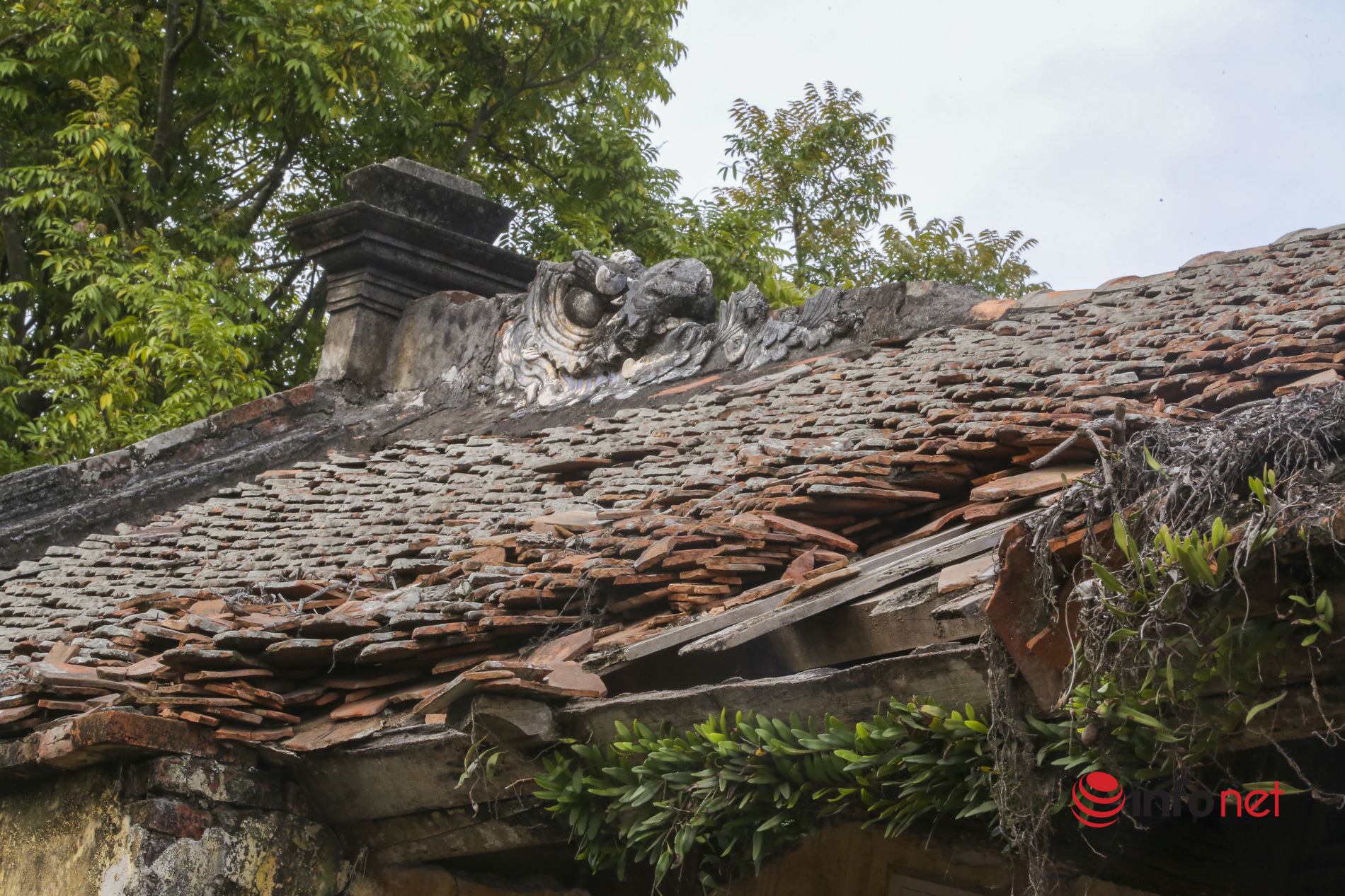 Chùa cổ 700 tuổi ở ngoại thành Hà Nội nguy cơ bị sập
