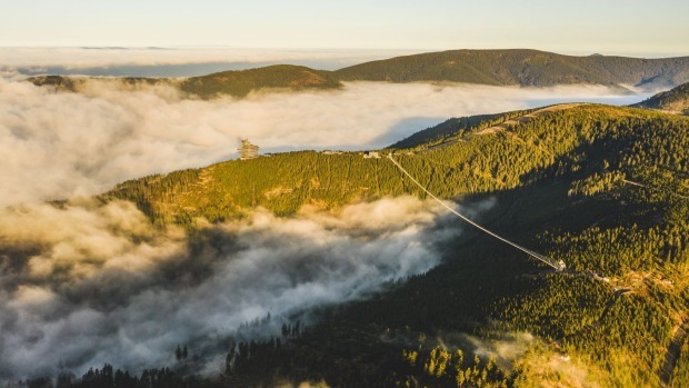 Take a look at the world’s longest suspension bridge spanning a deep valley