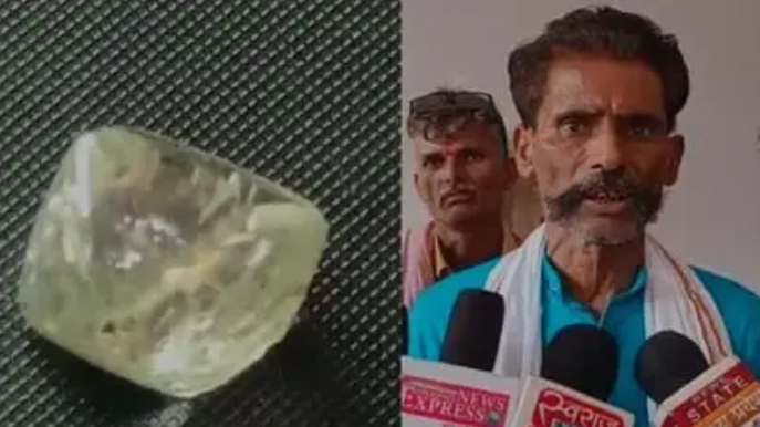Người đàn ông may mắn tìm thấy viên kim cương 11,88 carat