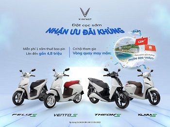 VinFast spends more than 800 million incentives for customers to order new generation electric motorbikes