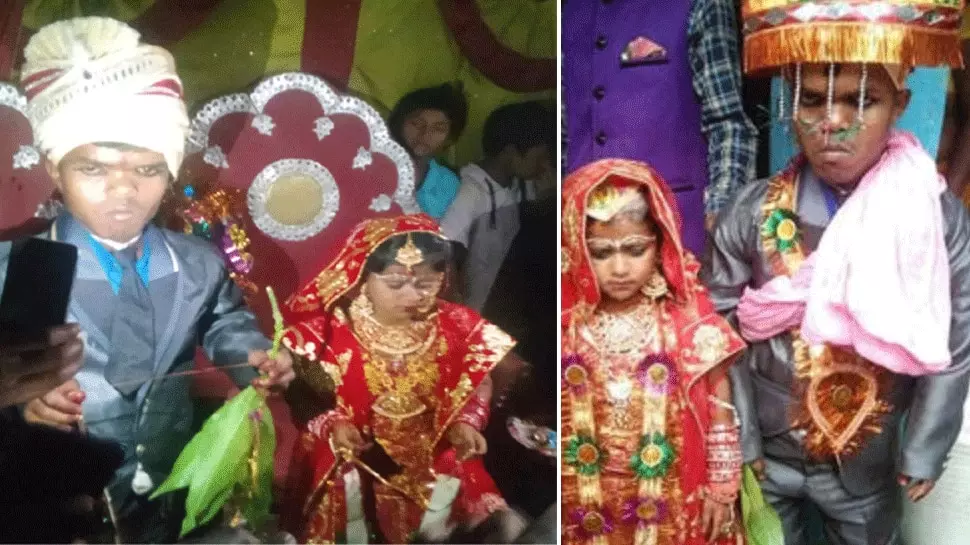Unique wedding of Indian dwarf couple