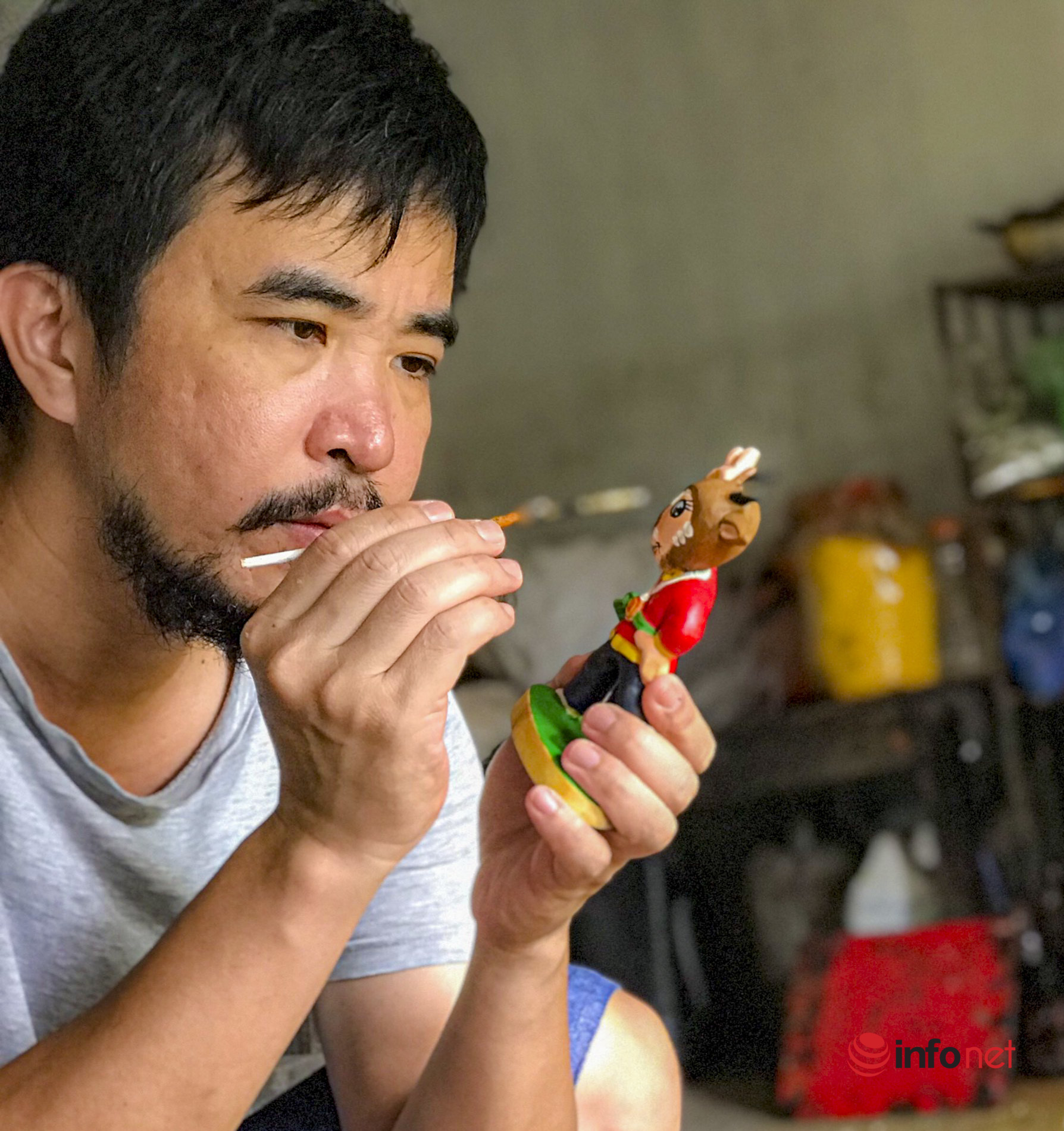 Nghệ nhân Hà Nội chế tác linh vật của SEA Games 31 bằng chất liệu bằng gỗ mít