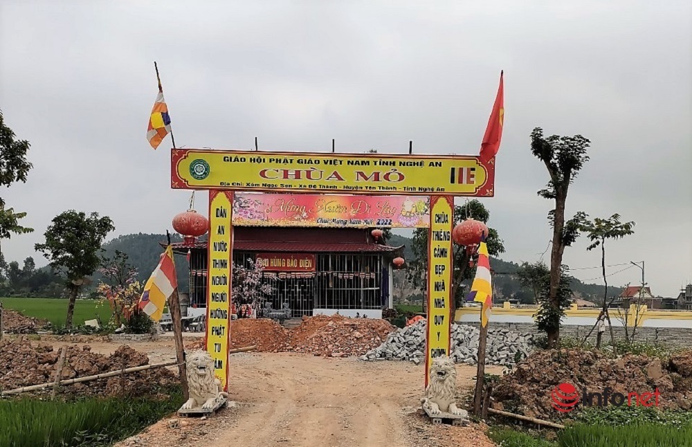 Nghe An: The pagoda was built illegally, the commune “swirls around” and still doesn’t know who does it?