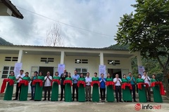 Hơn 60 em học sinh tiểu học người dân tộc Mông ở Thanh Hóa được học ở ngôi trường mới do Quỹ Cargill Cares tài trợ