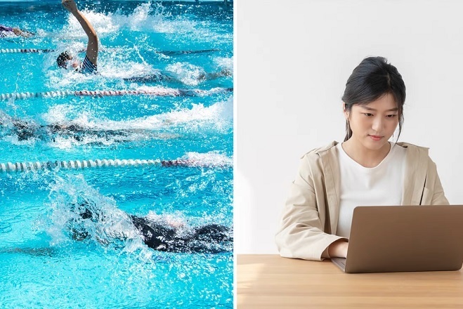Trường Đại học ở Trung Quốc bị mỉa mai vì cho sinh viên thi bơi trực tuyến