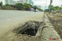 Hà Nội: Hàng chục hố ga bung nắp 'bẫy' người đi đường