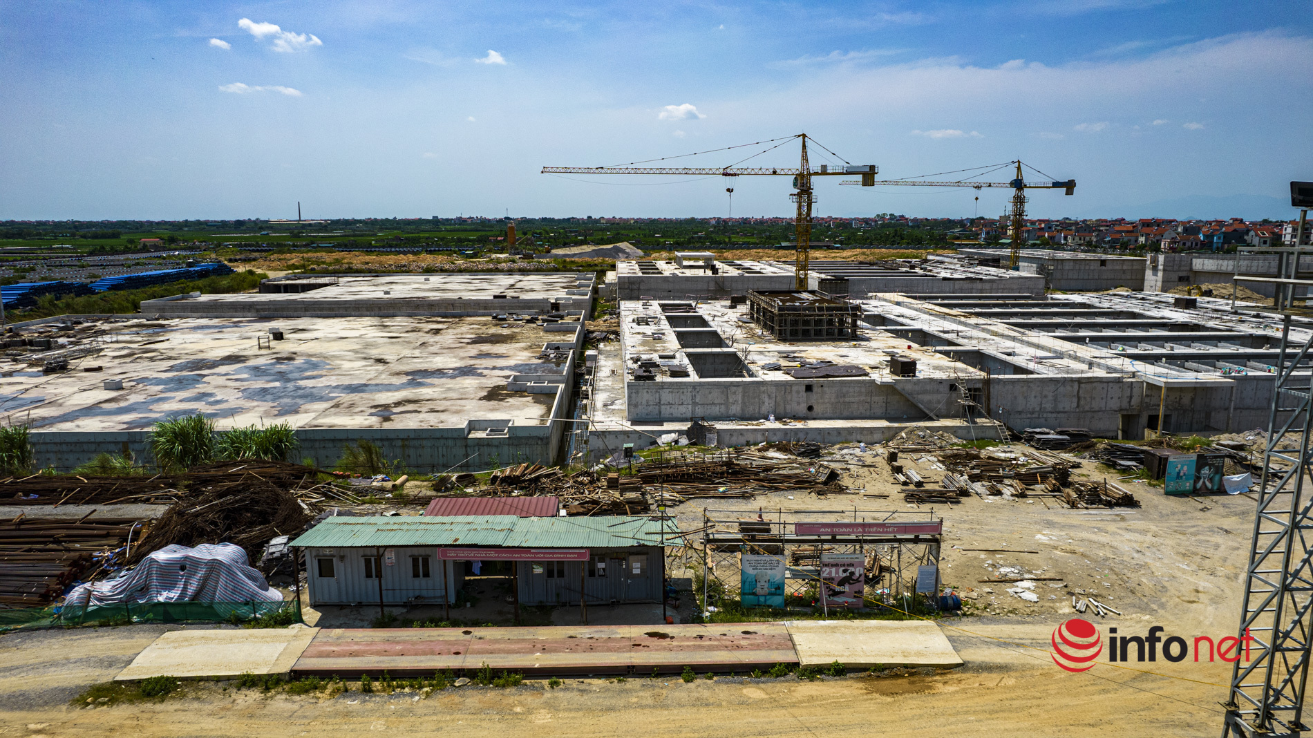 Hà Nội: Nhà máy nước 3.700 tỷ chậm tiến độ 4 năm, công trường ngổn ngang thưa vắng công nhân