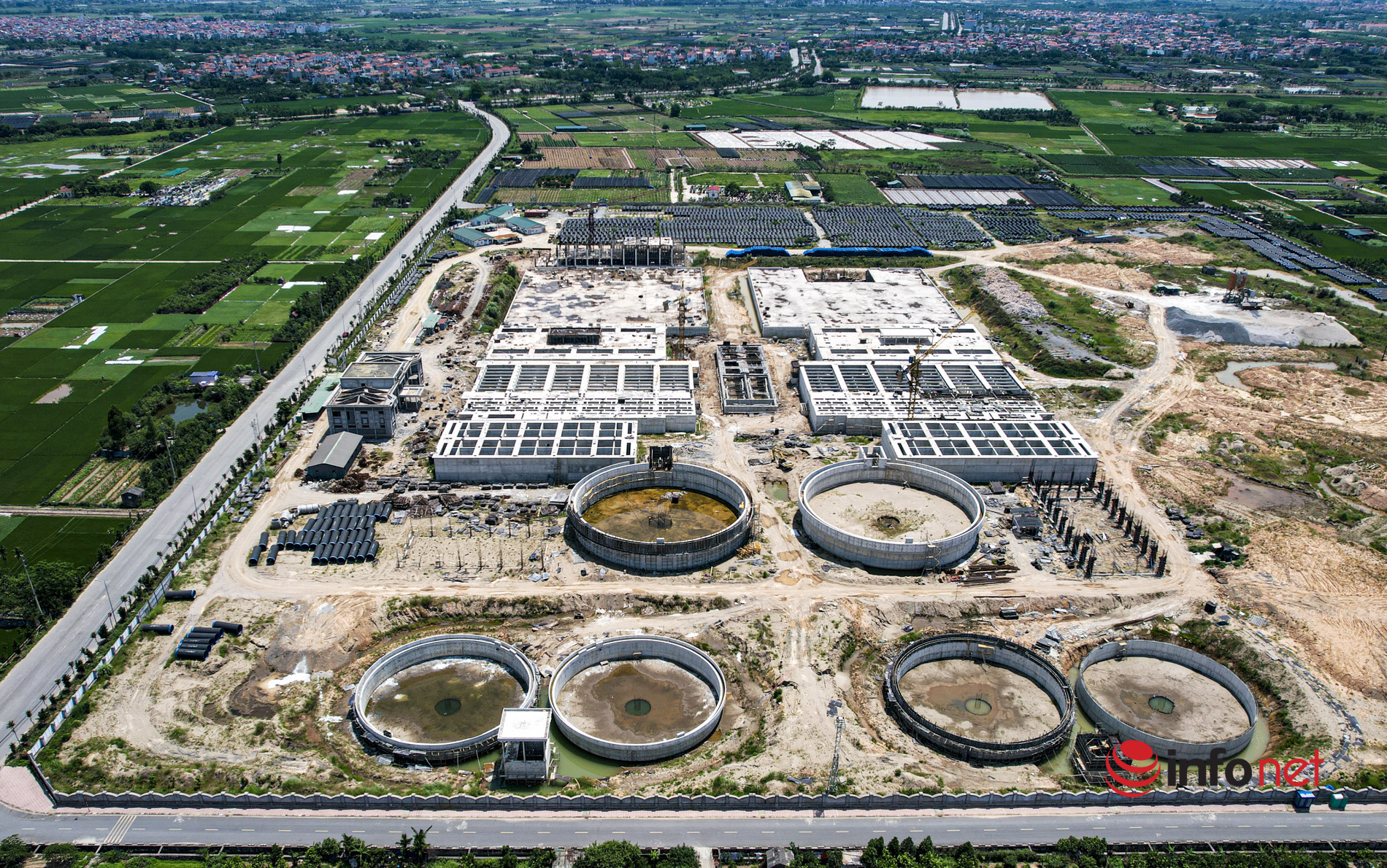 Hanoi: The 3,700 billion water plant is 4 years behind schedule, the construction site is sprawling and empty of workers