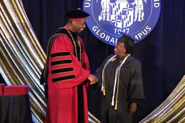 82-year-old woman received a university diploma