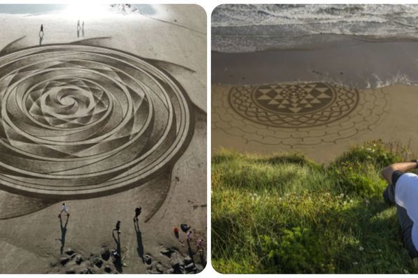‘Sand witch’ is passionate about creating many beautiful pictures on the beach