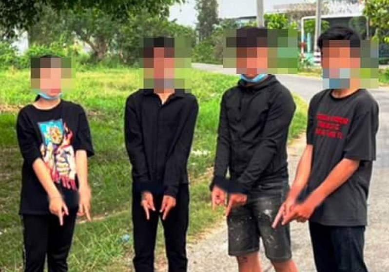 ‘Children’ gang’ from Ho Chi Minh City drifted to Long An to block students’ way to rob property