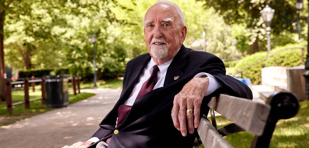 88-year-old man receives a university diploma