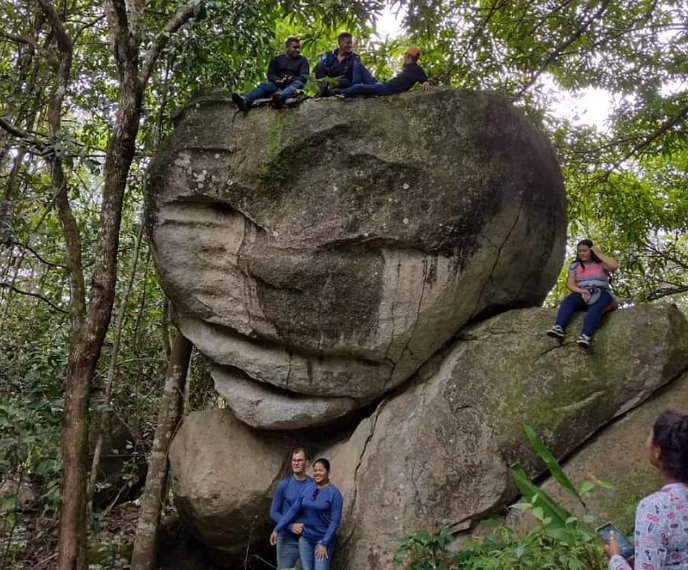 A giant rock shaped like an alien causes fever