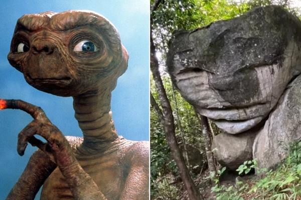 A giant rock shaped like an alien causes fever